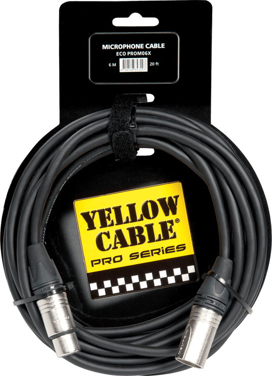 Yellow Cable ECO PROM06X Neutrik XLR Uros/XLR Naaras 6 m - Aron Soitin