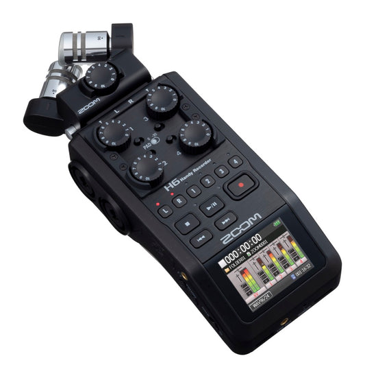 Zoom H6 Black kannettava tallennin, musta - Aron Soitin