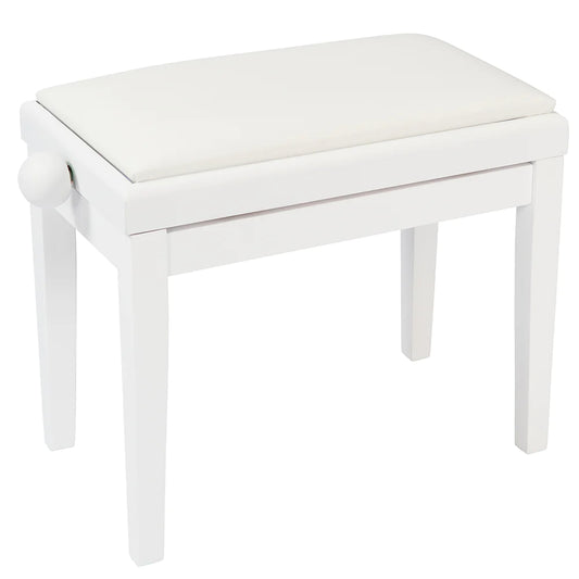 Kinsman Adjustable Piano Bench ~ White - Aron Soitin