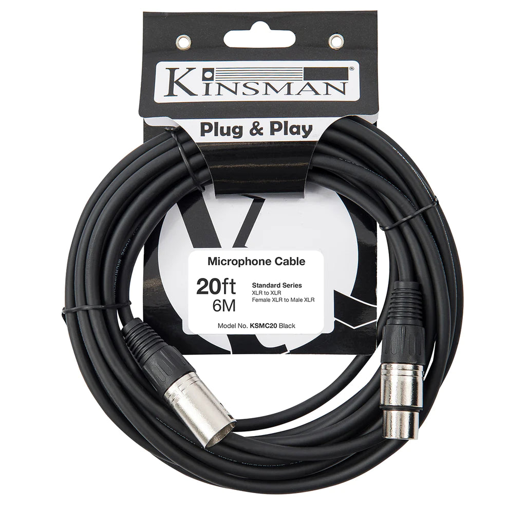Kinsman Standard Microphone Cable ~ 20ft/6m - Aron Soitin