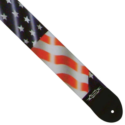 Perri's Polyester/Webbing Guitar Strap ~ American Flag - Aron Soitin