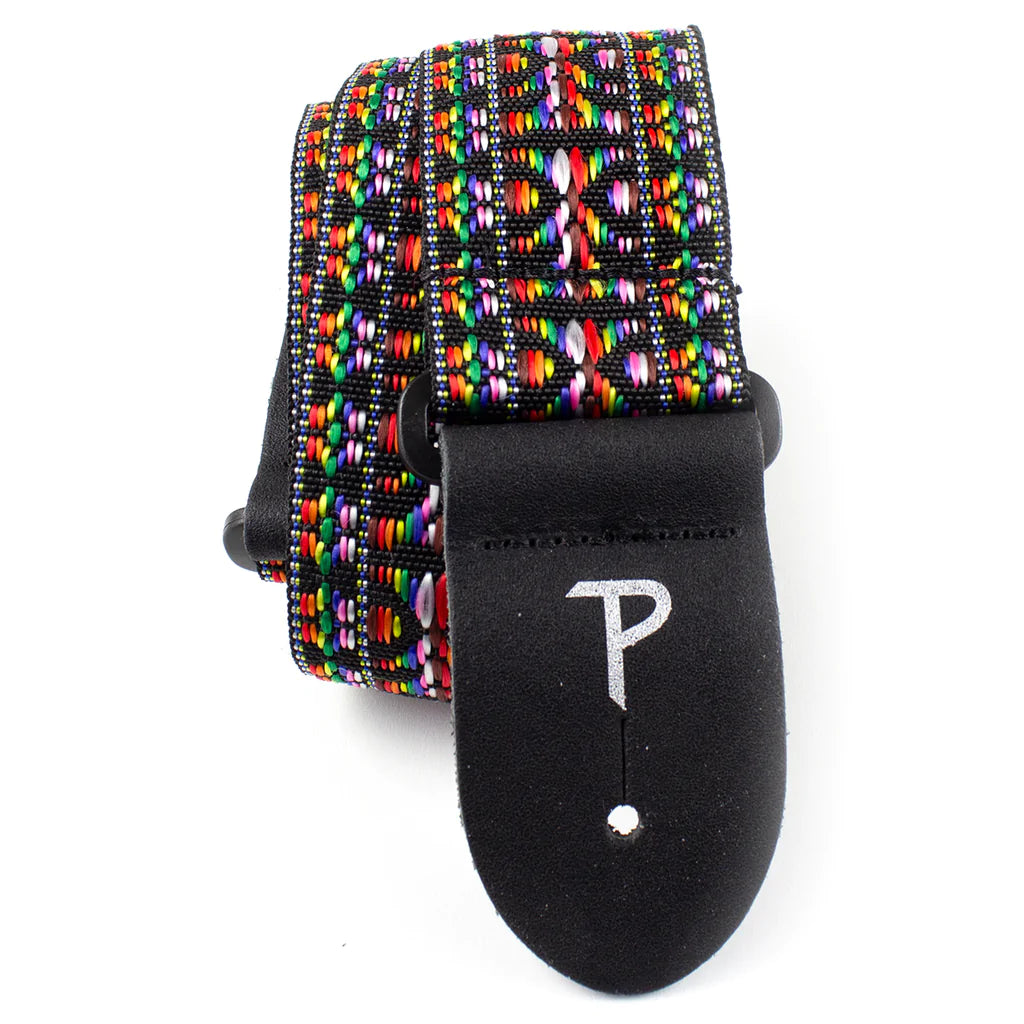 Perri's 2" Retro Hootenanny Poly Guitar Strap ~ Multi Colour - Aron Soitin