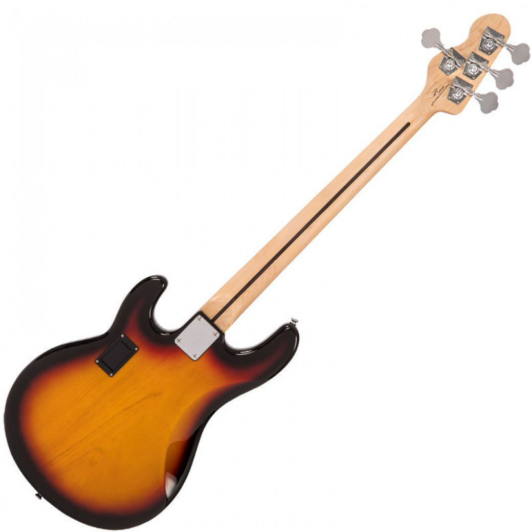 Vintage V96 ReIssued 4-String Active Bass ~ Sunset Sunburst - Aron Soitin