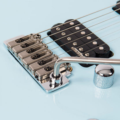 Vintage V6M24 ReIssued Electric Guitar ~ Laguna Blue - Aron Soitin