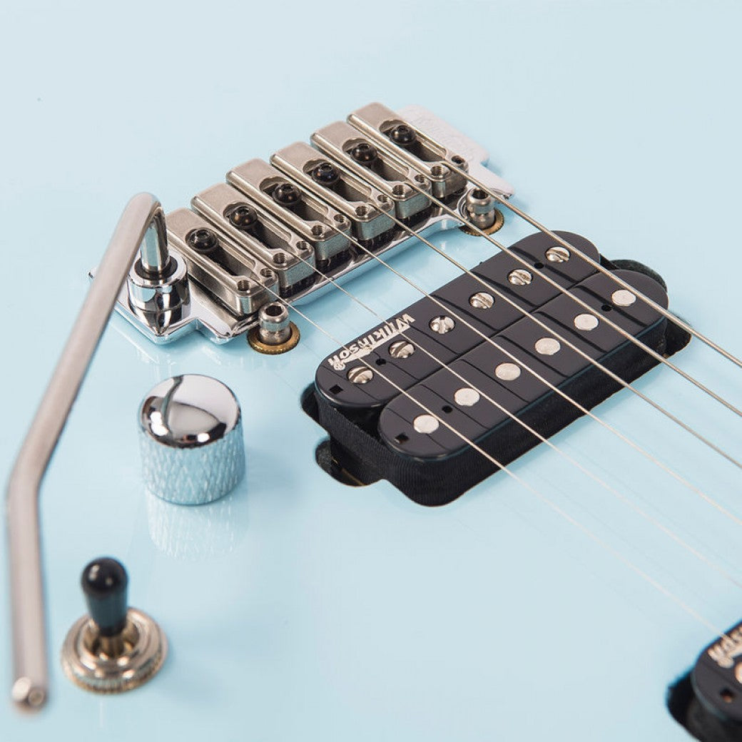 Vintage V6M24 ReIssued Electric Guitar ~ Laguna Blue - Aron Soitin