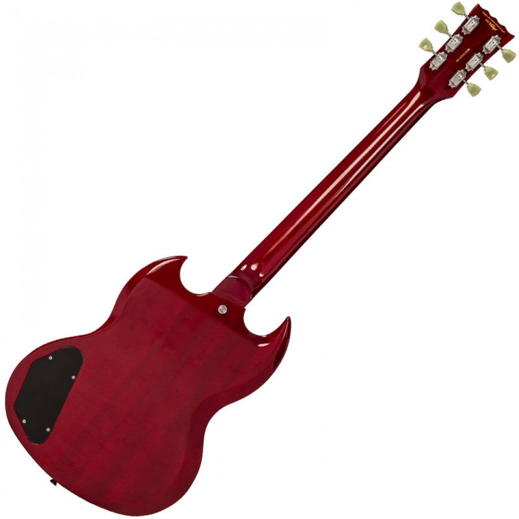 Vintage VS6V ReIssued with vintage style Vibrato ~ Cherry Red - Aron Soitin