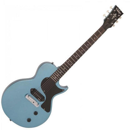 Vintage V120 ReIssued Electric Guitar ~ Gun Hill Blue - Aron Soitin