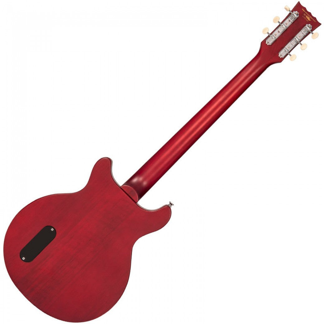 Vintage V130CRS ReIssued Satin Cherry sähkökitara - Aron Soitin