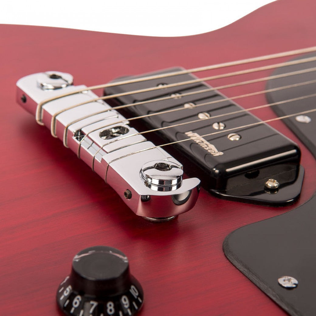 Vintage V130CRS ReIssued Satin Cherry sähkökitara - Aron Soitin