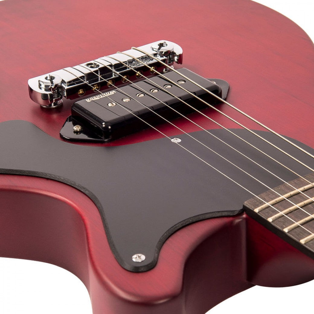 Vintage V130CRS ReIssued Satin Cherry sähkökitara - Aron Soitin