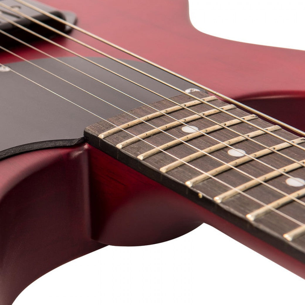 Vintage V130CRS ReIssued Satin Cherry sähkökitara - Aron Soitin