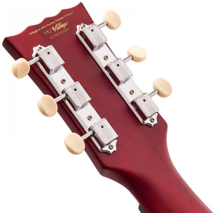 Vintage V130CRS ReIssued Satin Cherry sähkökitara - Aron Soitin