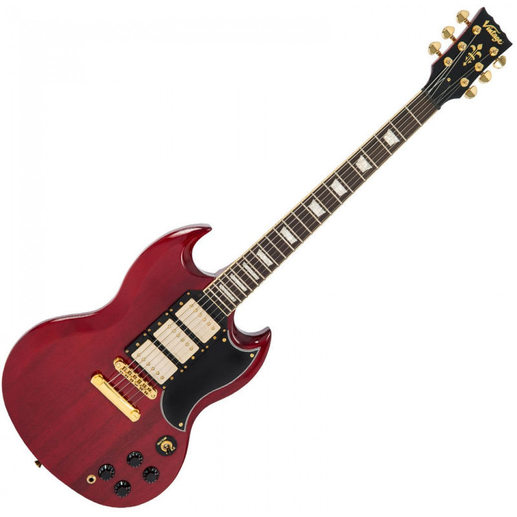 Vintage VS63CR Cherry Red sähkökitara - Aron Soitin
