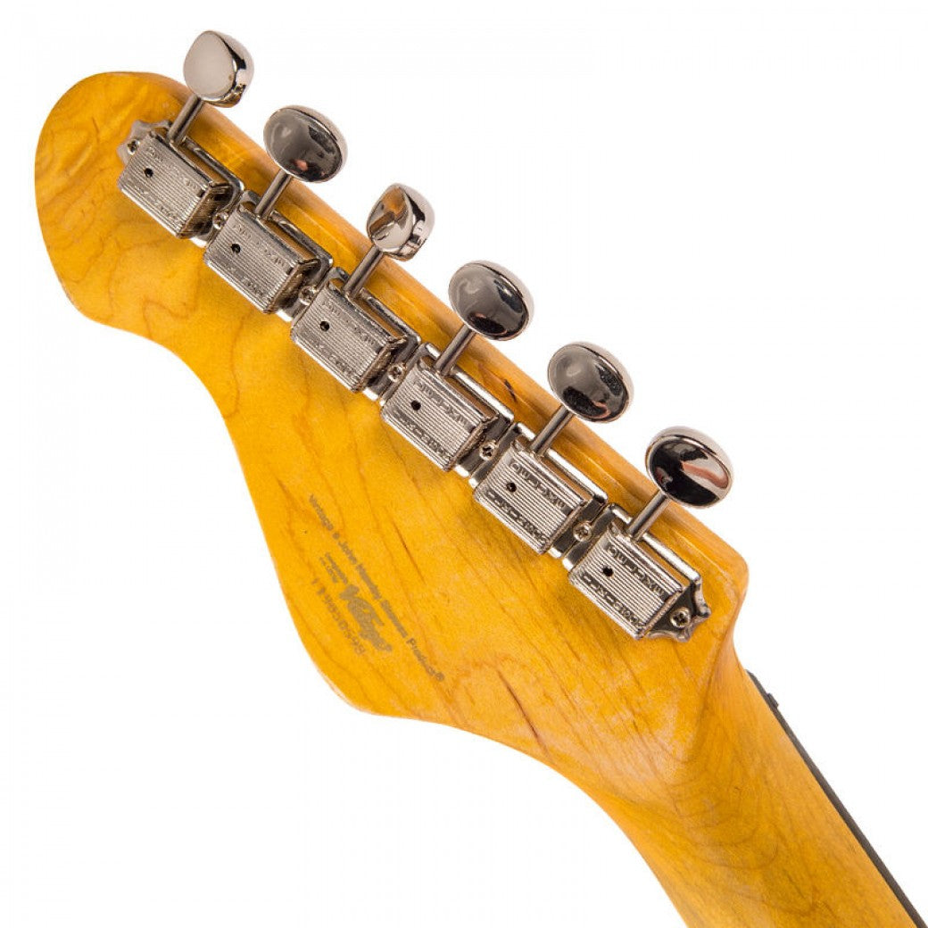 Vintage V6 ICON Electric Guitar ~ Distressed Sunburst - Aron Soitin