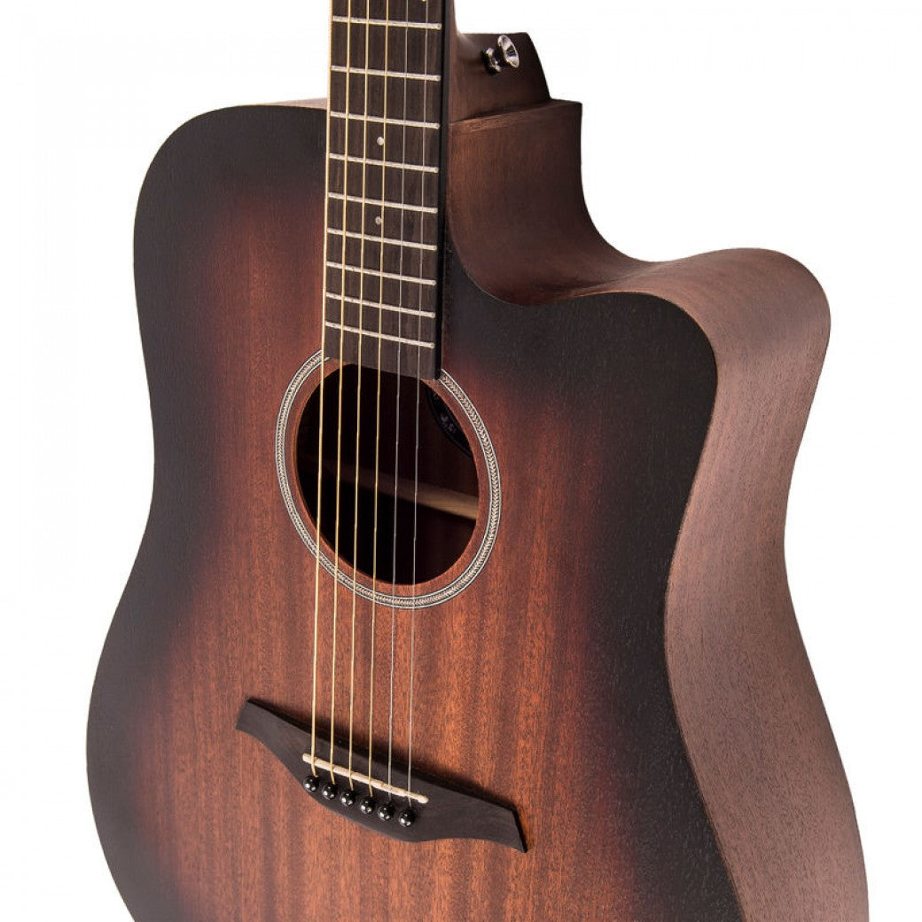 Vintage VE440WK Statesboro Dreadnought Electro-Acoustic Guitar Whisky Sour - Aron Soitin
