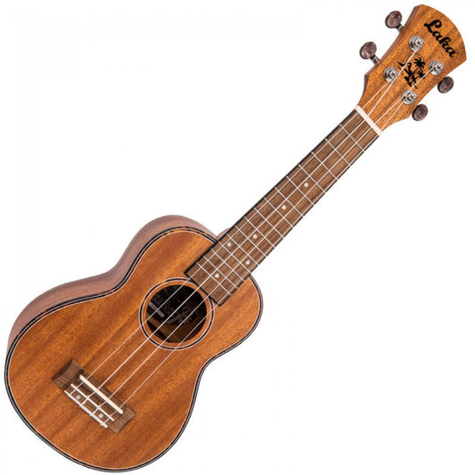 Laka Mahogany Deluxe Series Ukulele & Bag ~ Soprano - Aron Soitin