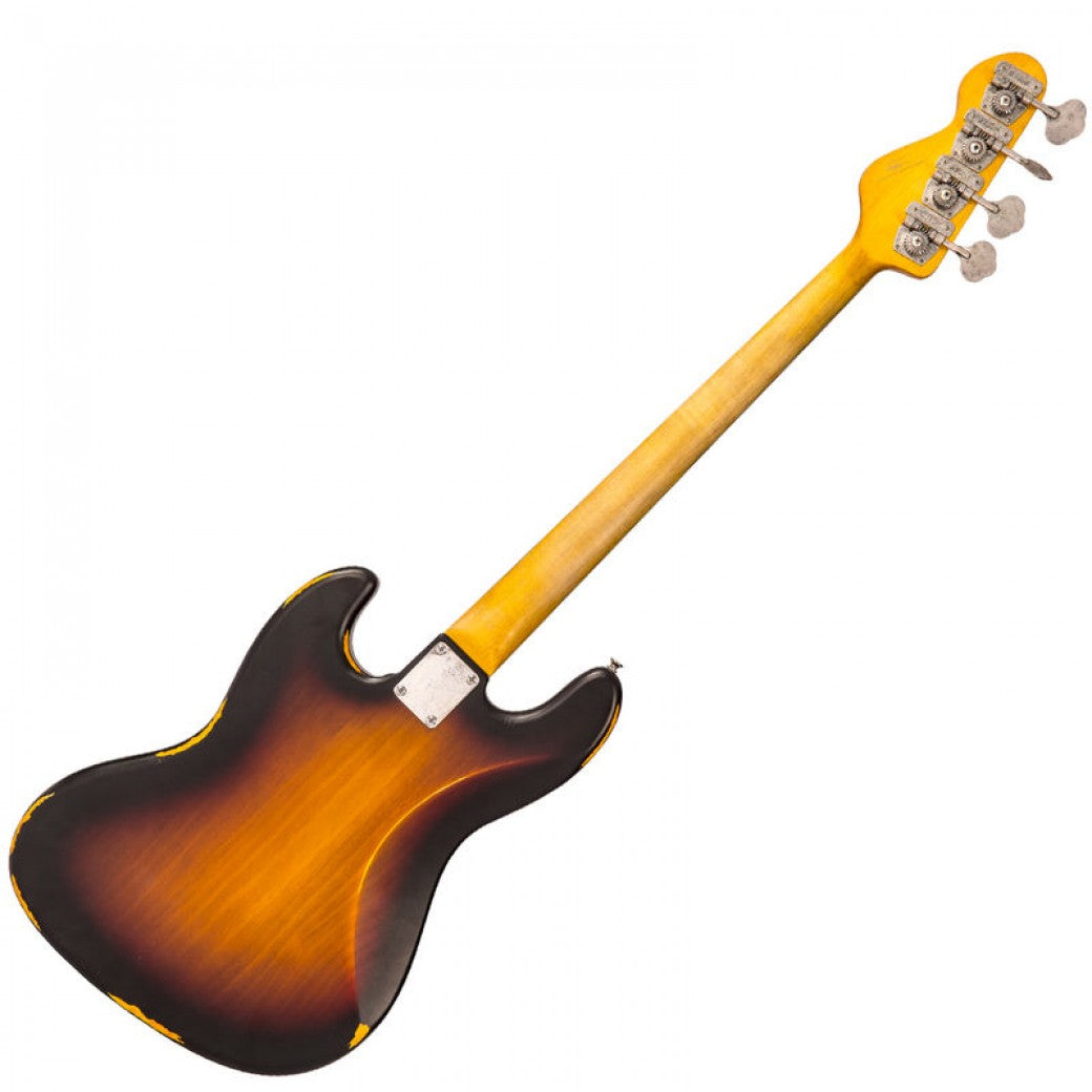Vintage VJ74 ICON Bass ~ Distressed Sunset Sunburst - Aron Soitin