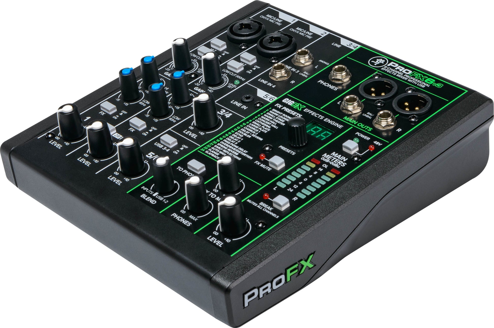 Mackie ProFX6v3 6 Channel Professional Effects Mixer with USB - Aron Soitin
