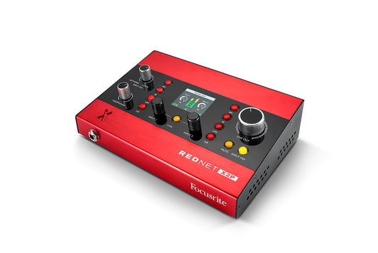 FOCUSRITE REDNET X2P on 2×2 Dante™-äänikortti Red Evolution -etuasteilla - Aron Soitin