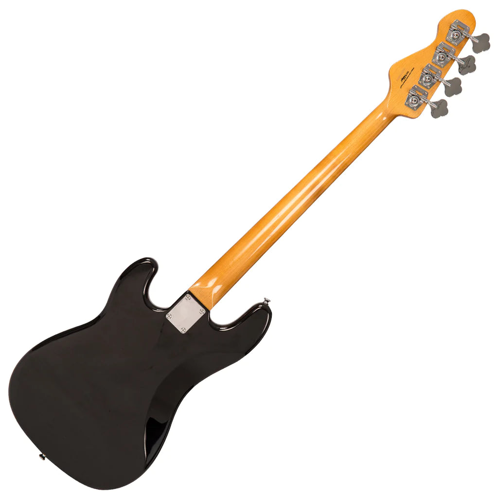 Vintage V4 ReIssued Bass Guitar - Boulevarde Black - Aron Soitin