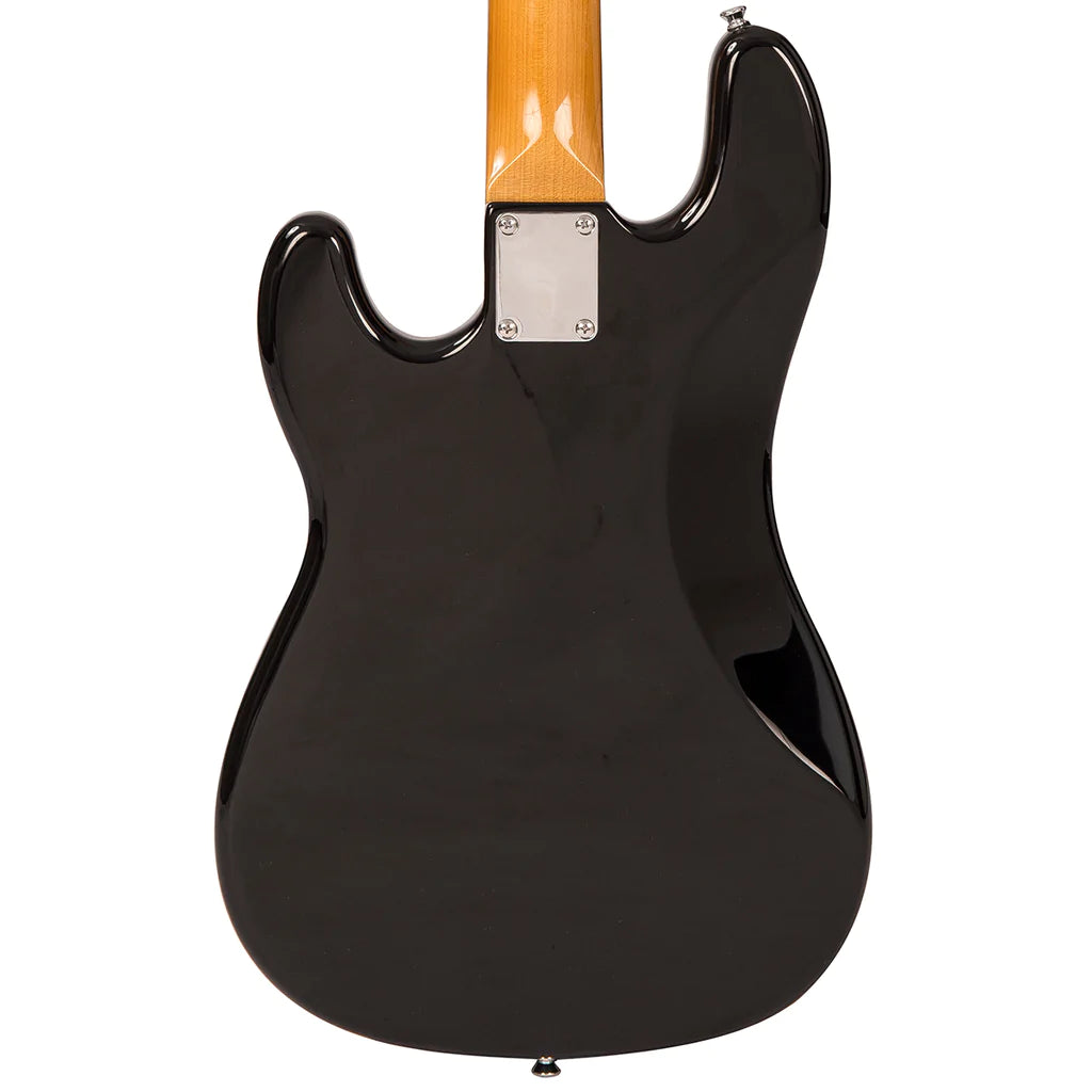 Vintage V4 ReIssued Bass Guitar - Boulevarde Black - Aron Soitin
