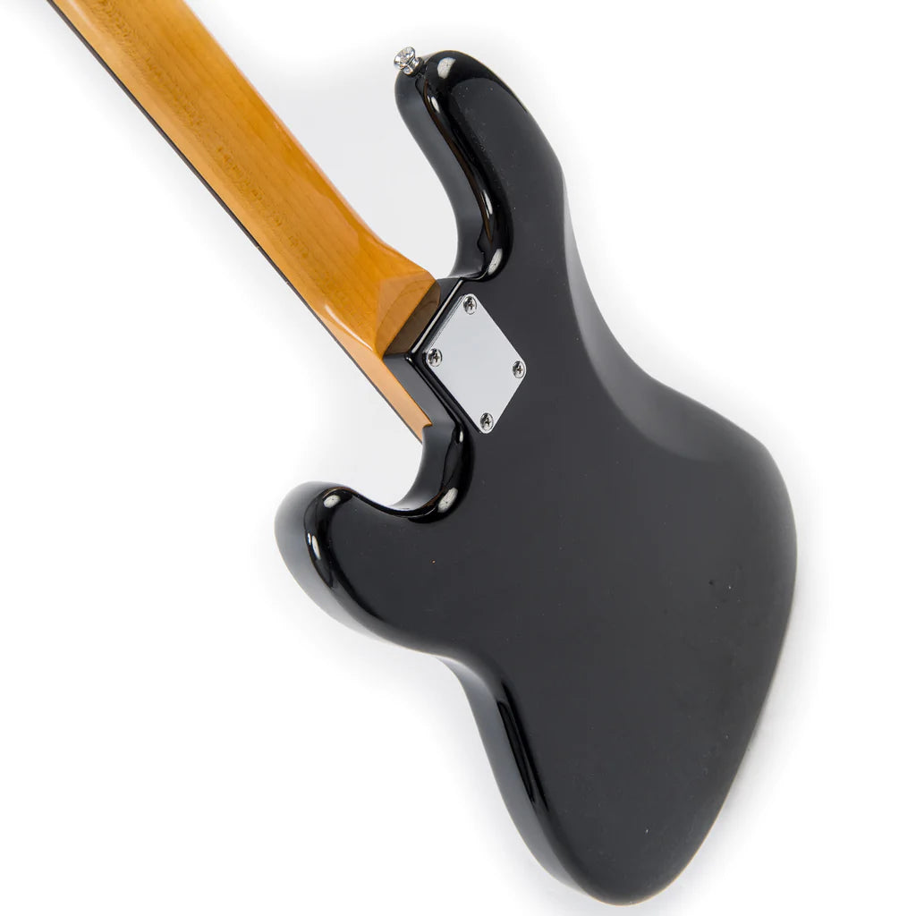 Vintage V4 ReIssued Bass Guitar - Boulevarde Black - Aron Soitin