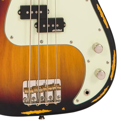 Vintage V4 ICON Bass ~ Distressed Sunset Sunburst - Aron Soitin