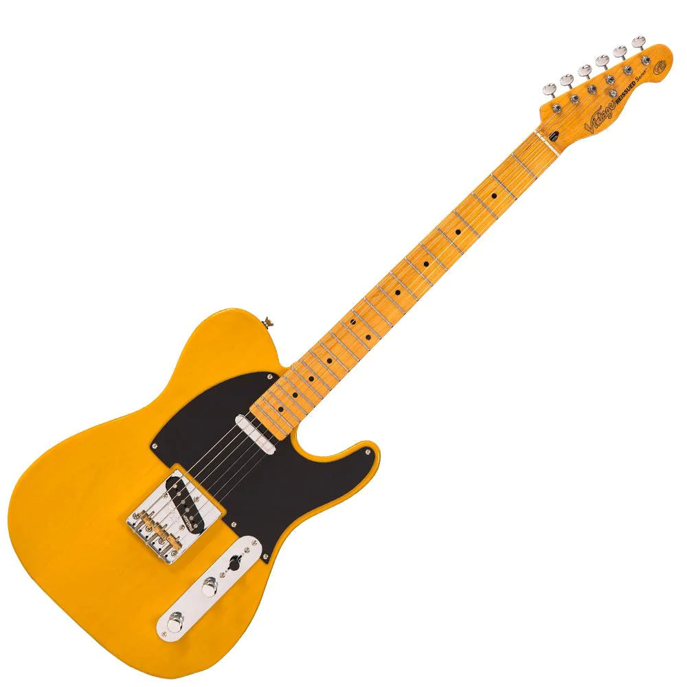 Vintage V52 ReIssued Electric Guitar ~ Butterscotch - Aron Soitin
