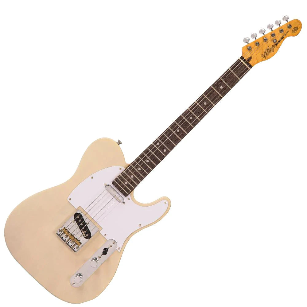 Vintage V62AB ReIssued Electric Guitar ~ Ash Blonde - Aron Soitin