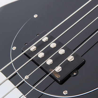 Vintage V964BLK ReIssued 4-String Active Bass ~ Black - Aron Soitin