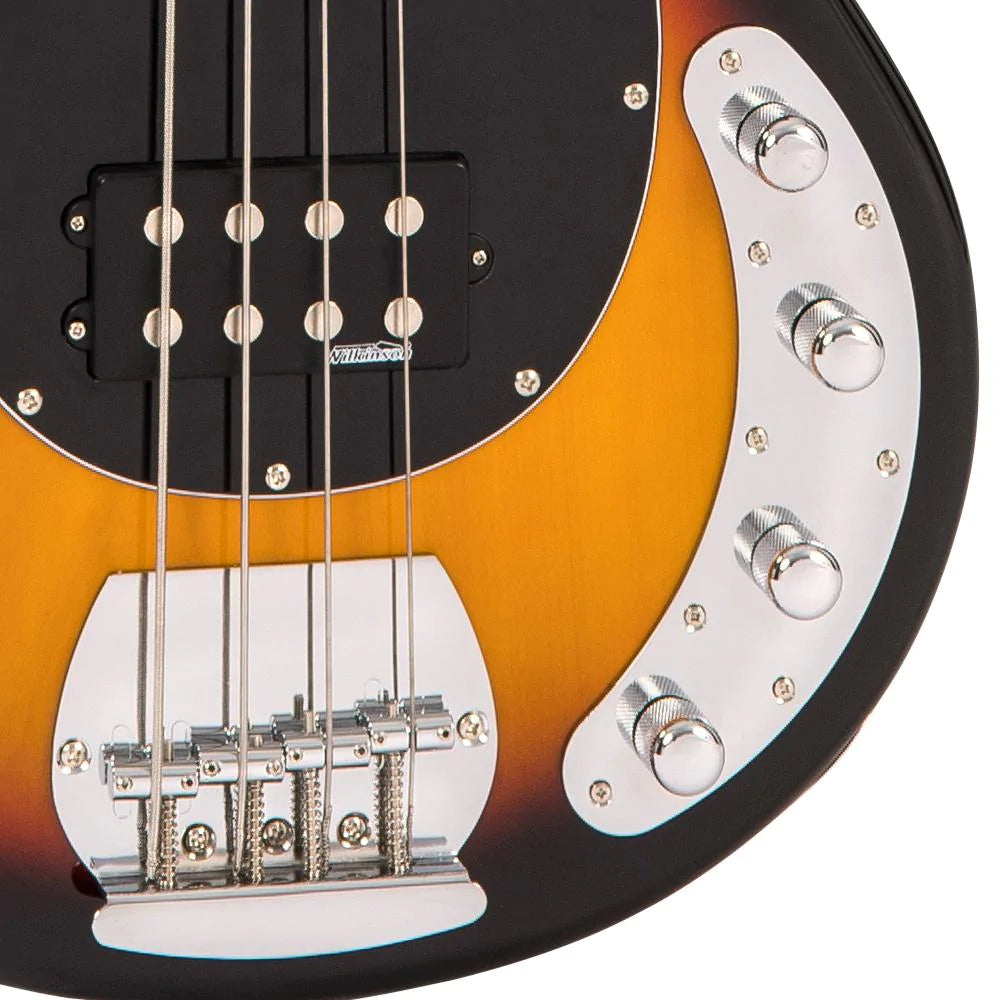 Vintage V96 ReIssued 4-String Active Bass ~ Sunset Sunburst - Aron Soitin