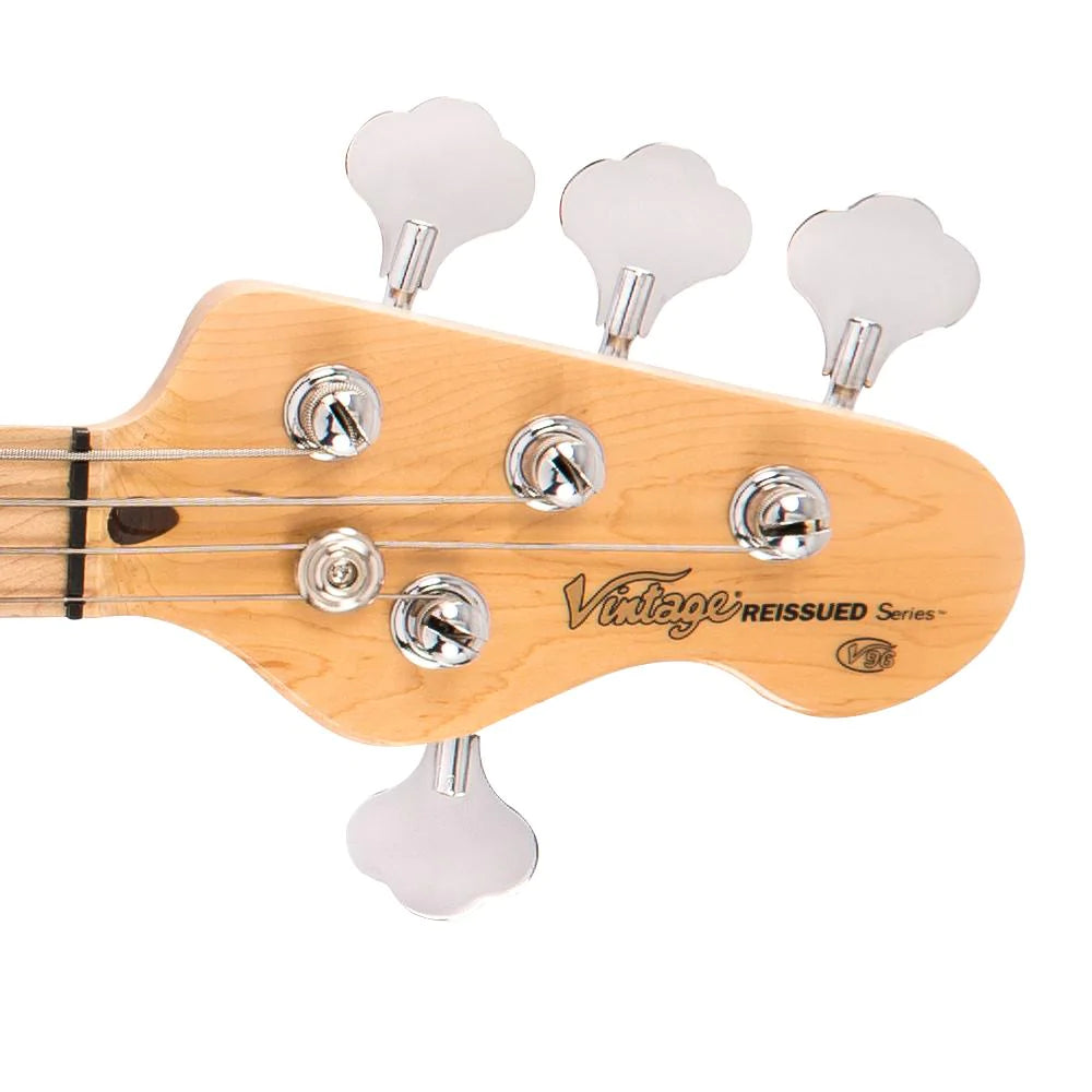 Vintage V96 ReIssued 4-String Active Bass ~ Sunset Sunburst - Aron Soitin