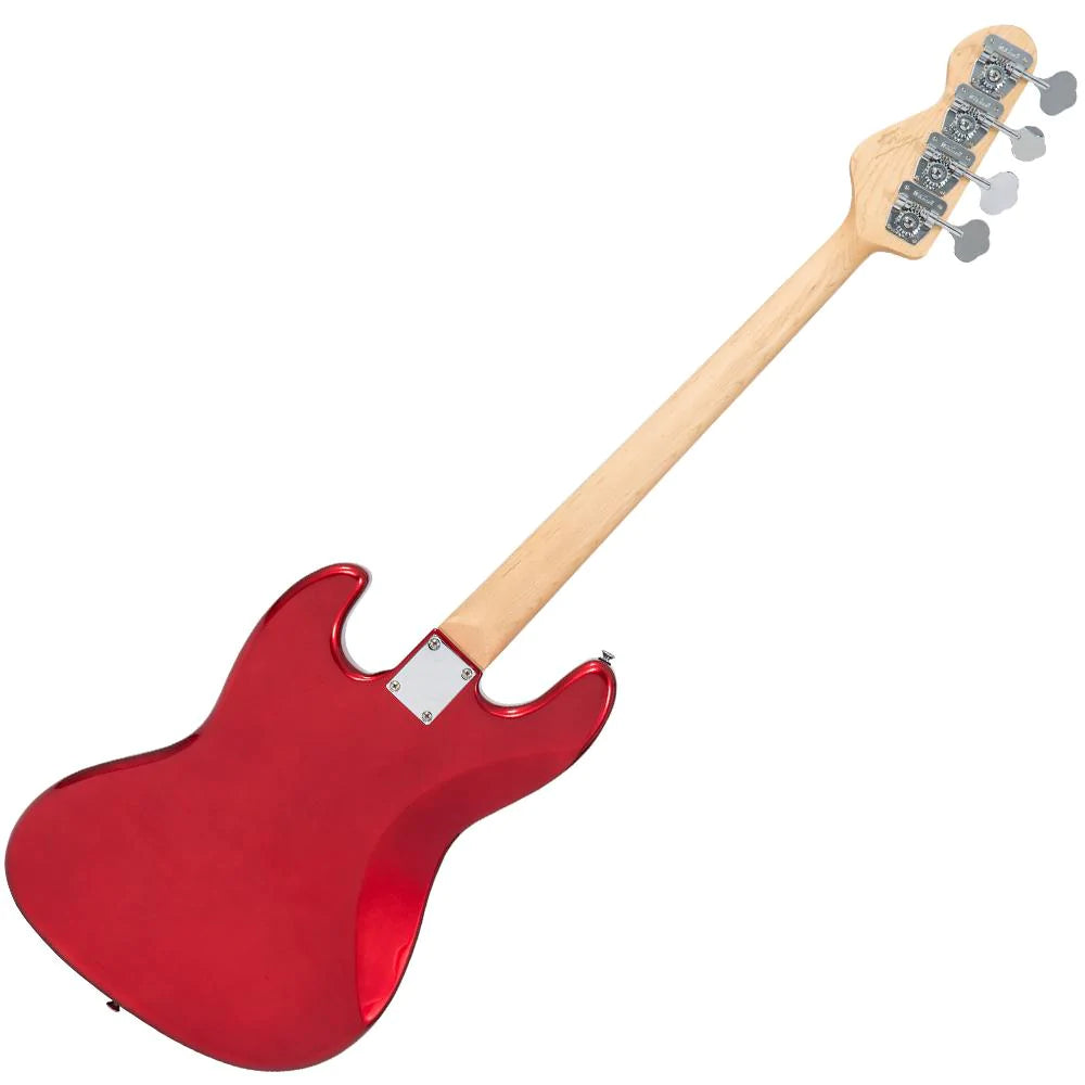 Vintage VJ74CAR ReIssued Jazz Bass Candy Apple Red - Aron Soitin