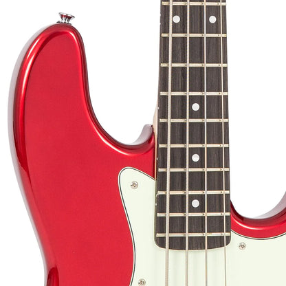 Vintage VJ74CAR ReIssued Jazz Bass Candy Apple Red - Aron Soitin