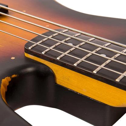 Vintage VJ74 ICON Bass ~ Distressed Sunset Sunburst - Aron Soitin