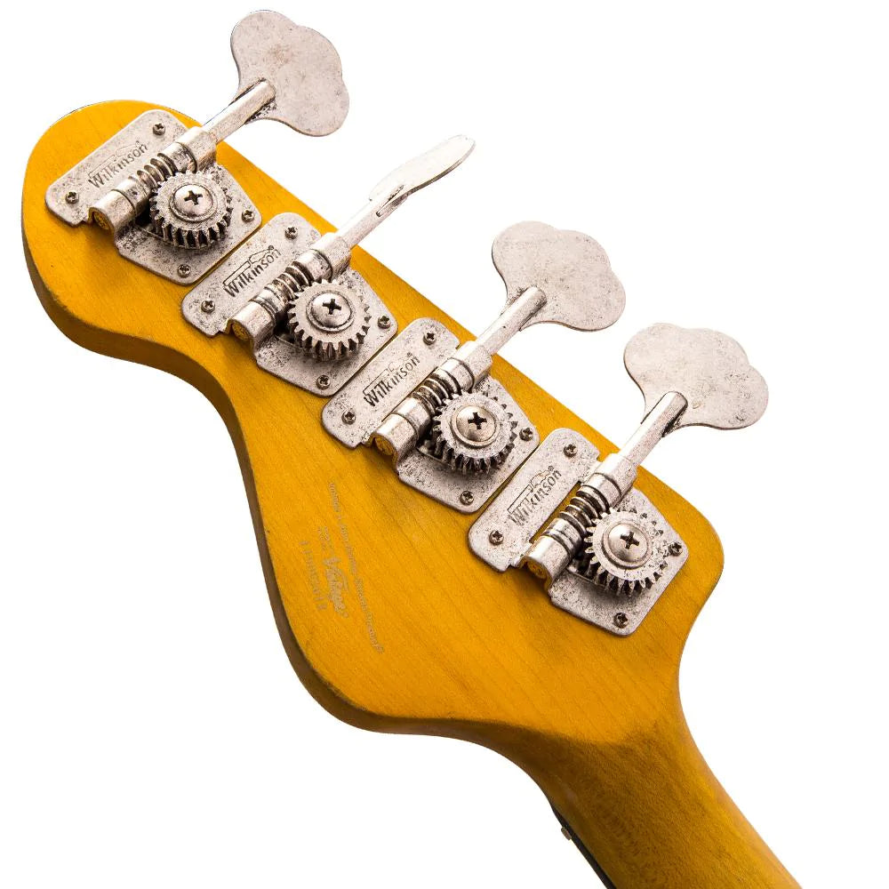 Vintage VJ74 ICON Bass ~ Distressed Sunset Sunburst - Aron Soitin