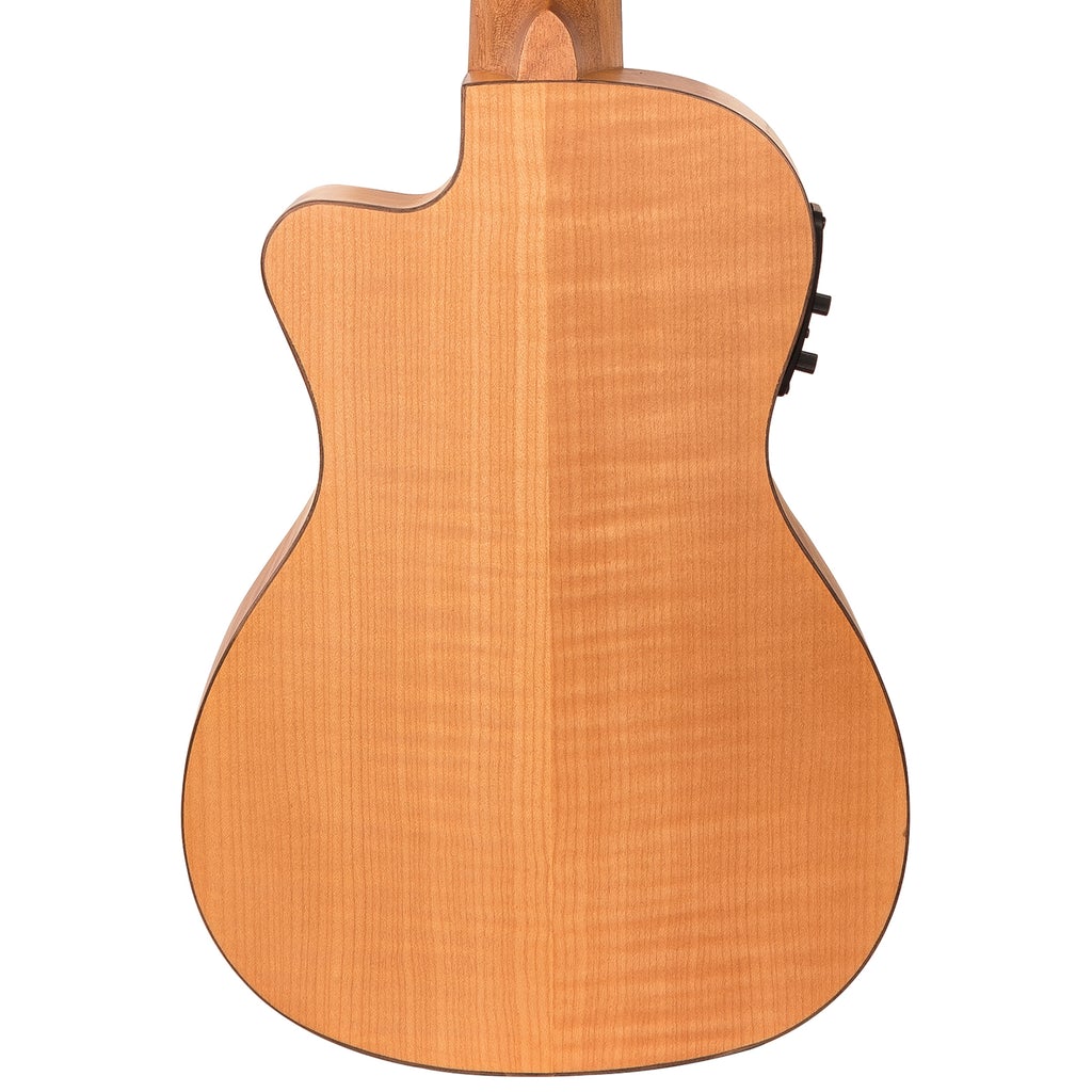 Laka Maple Series Electro-Acoustic Cutaway Ukulele & Carry Bag ~ Concert - Aron Soitin