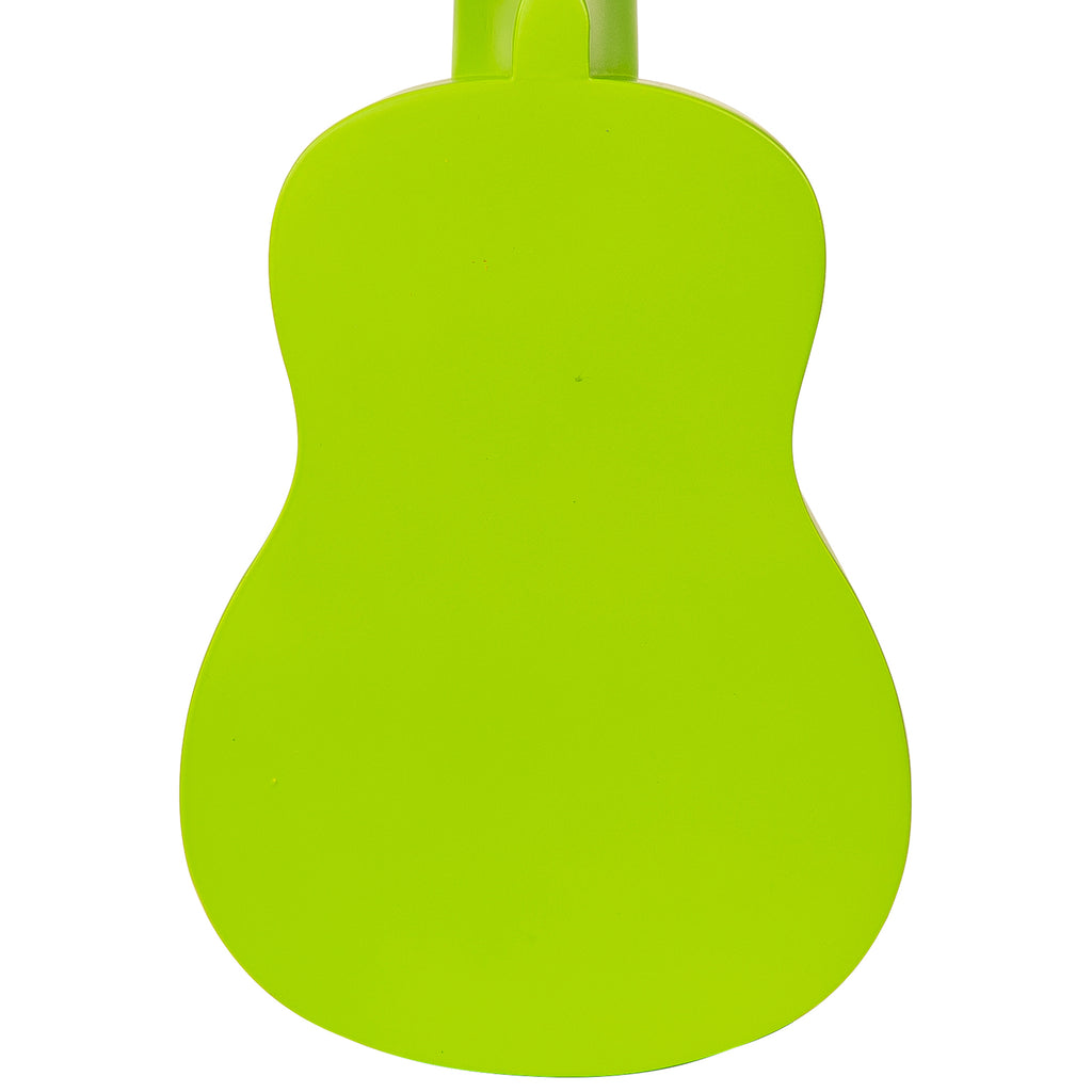 Laka Rainbow Series Soprano Ukulele & Carry Bag ~ Green - Aron Soitin
