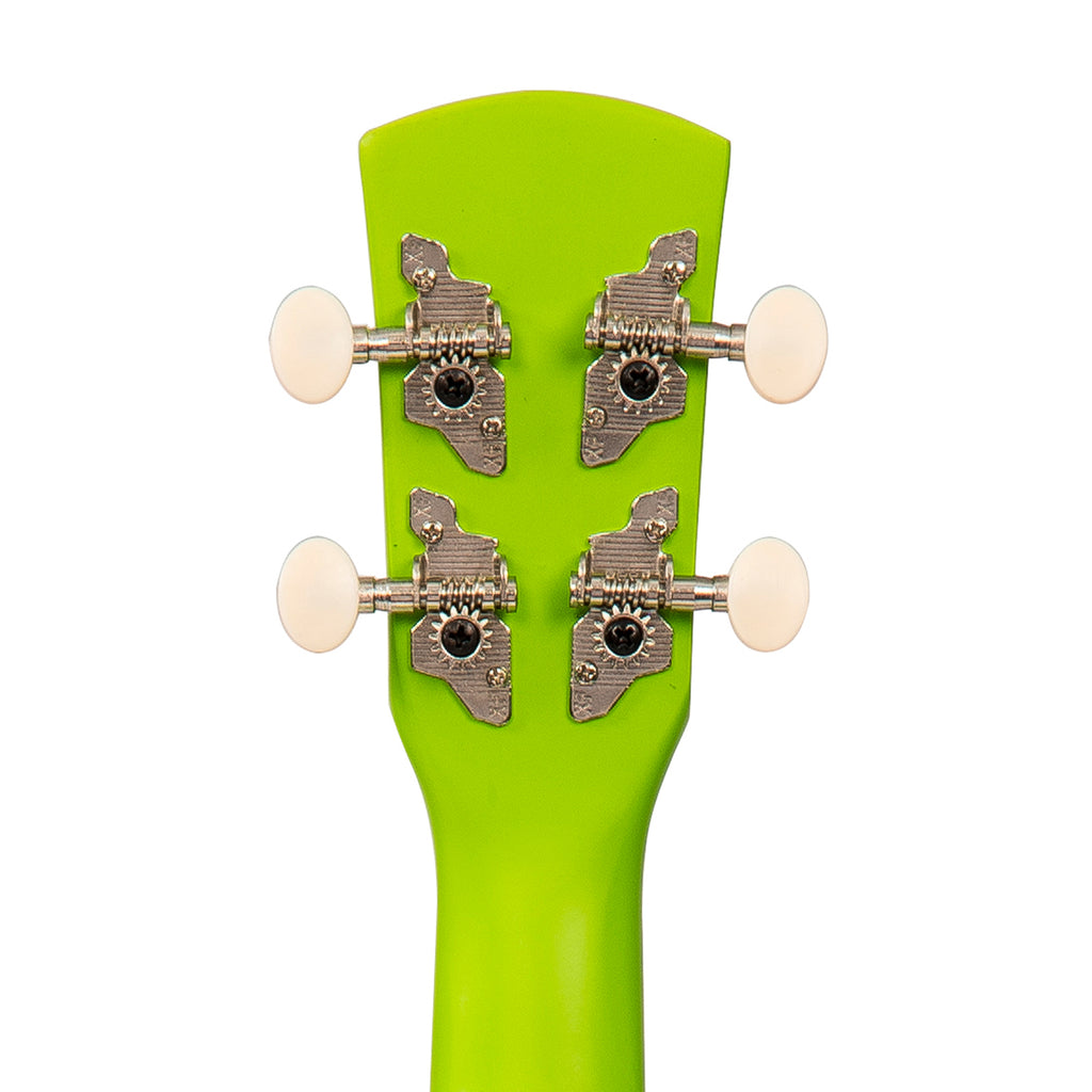 Laka Rainbow Series Soprano Ukulele & Carry Bag ~ Green - Aron Soitin