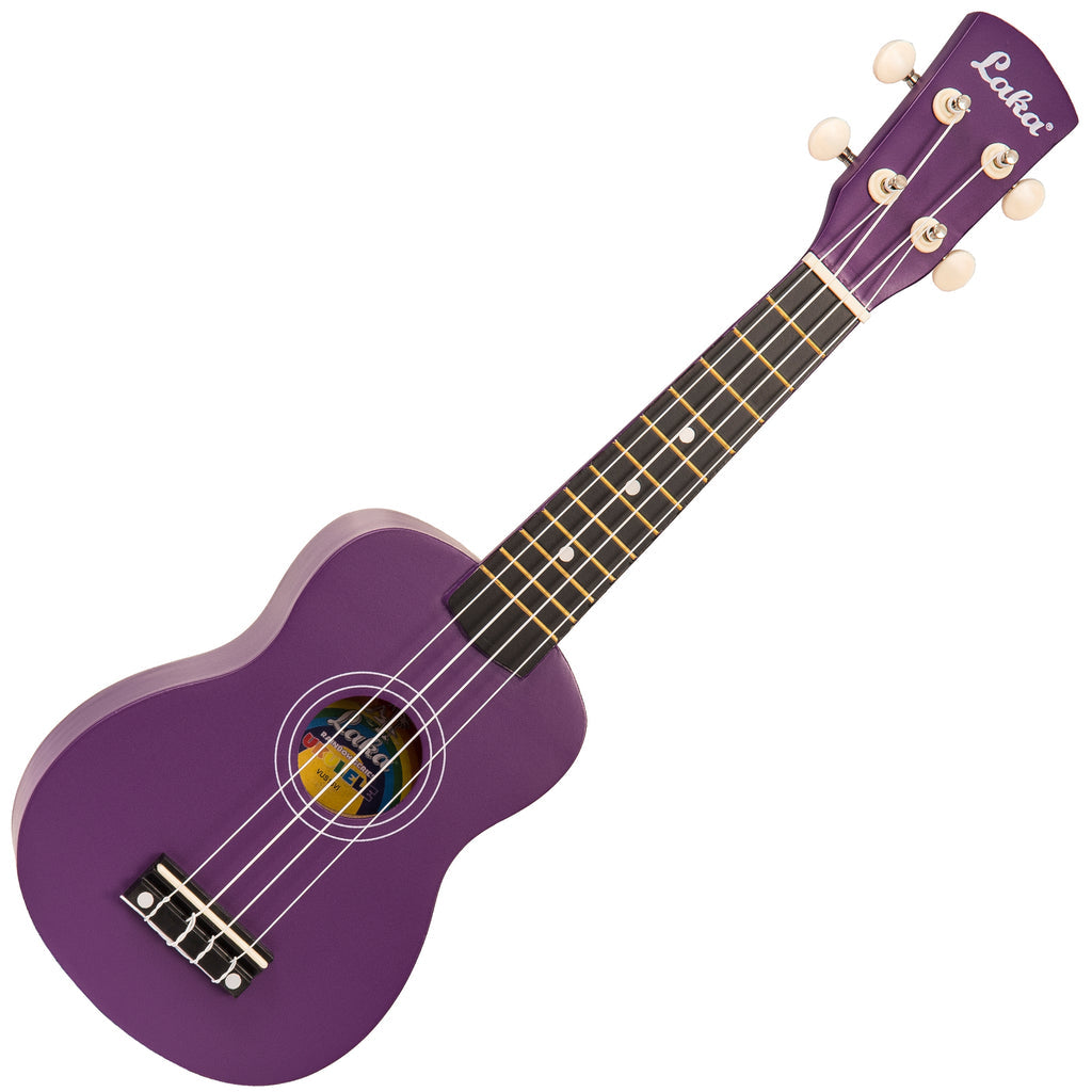 Laka Rainbow Series Soprano Ukulele & Carry Bag ~ Violet - Aron Soitin
