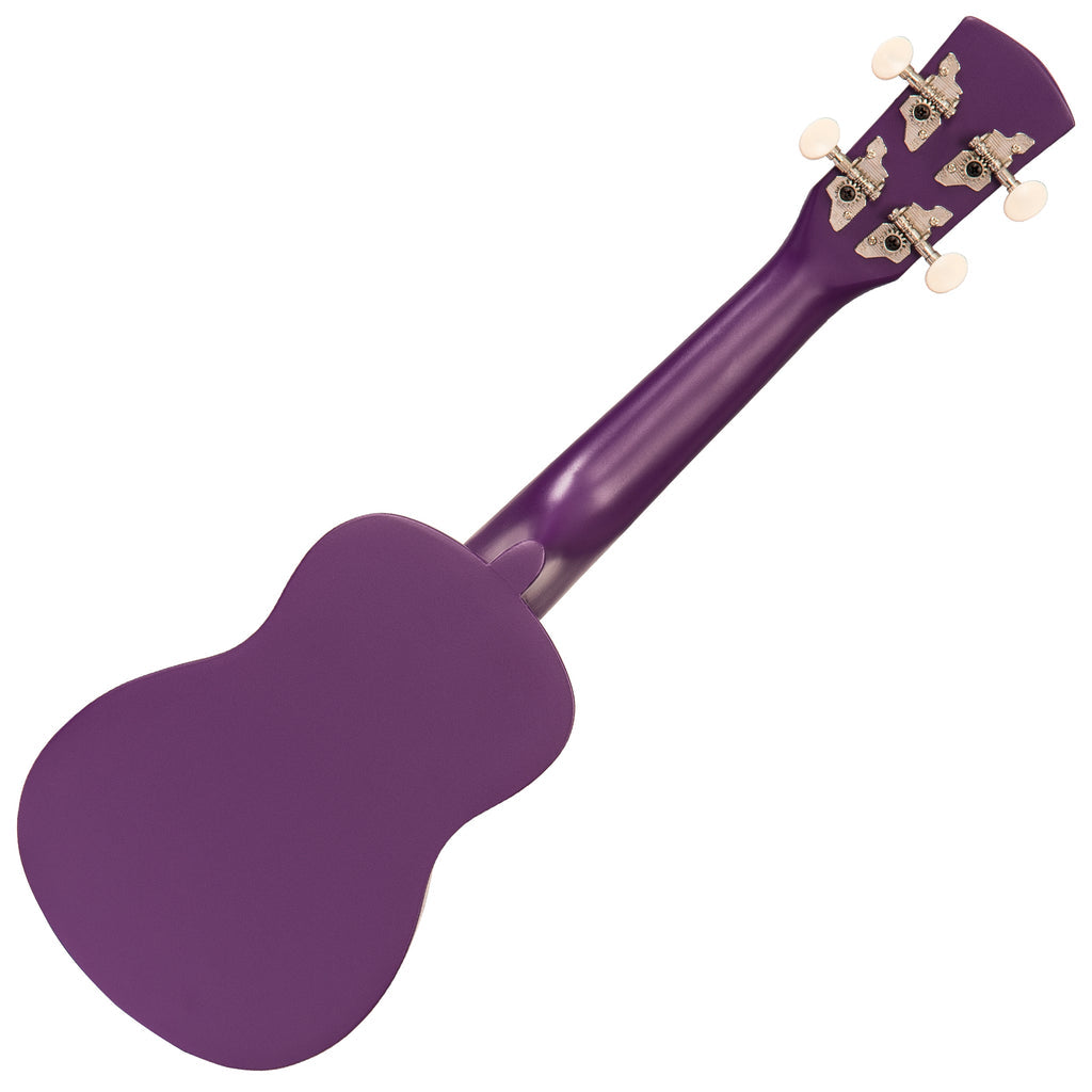 Laka Rainbow Series Soprano Ukulele & Carry Bag ~ Violet - Aron Soitin