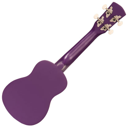 Laka Rainbow Series Soprano Ukulele & Carry Bag ~ Violet - Aron Soitin
