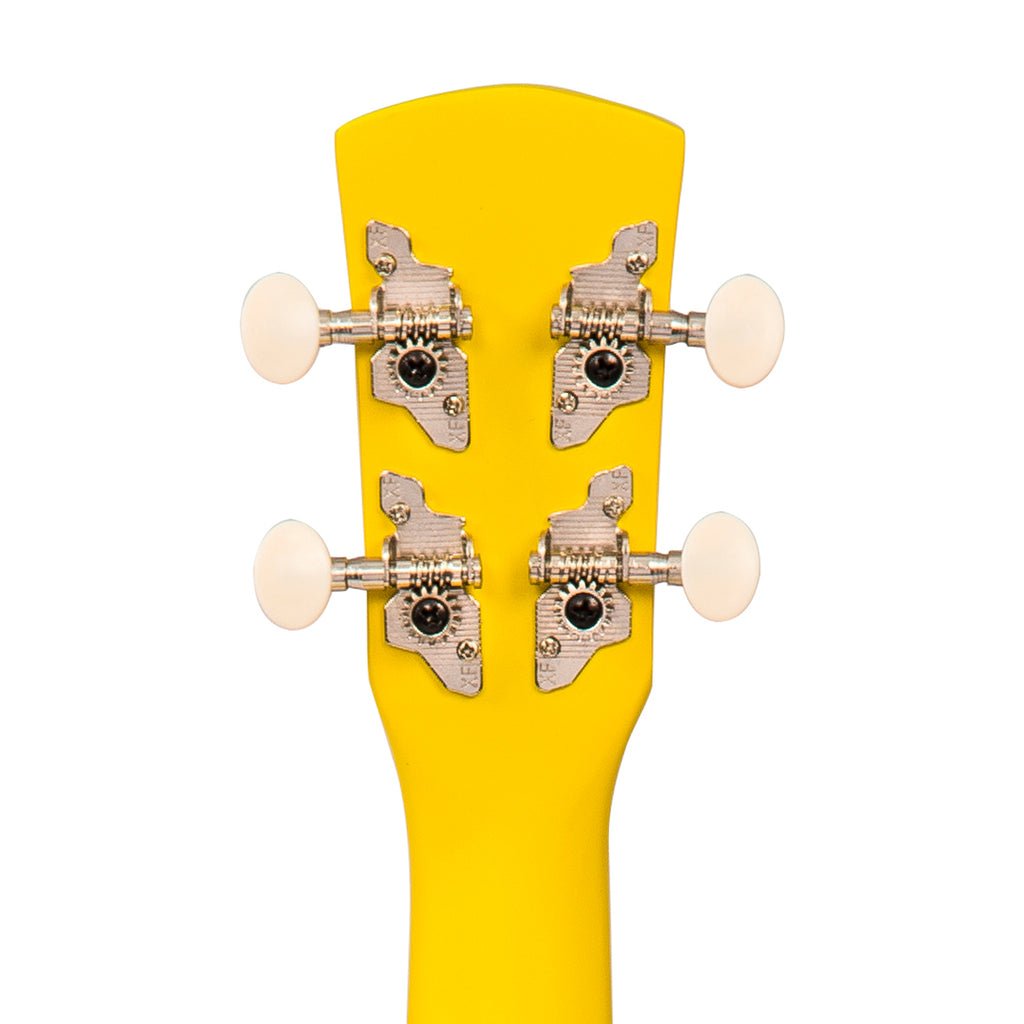 Laka Rainbow Series Soprano Ukulele & Carry Bag ~ Yellow - Aron Soitin