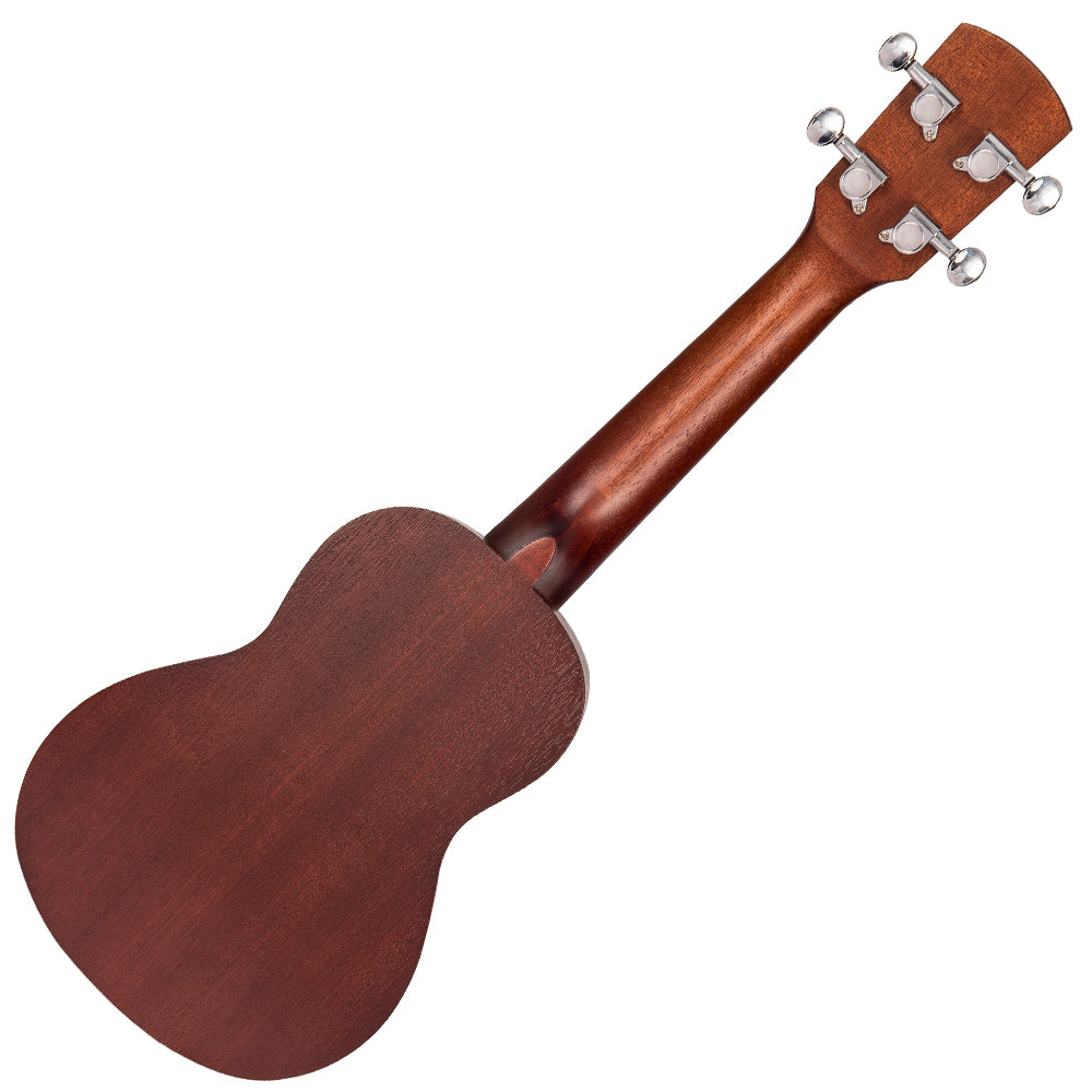 Laka Sapele Series Soprano Ukulele & Bag ~ Chocolate - Aron Soitin