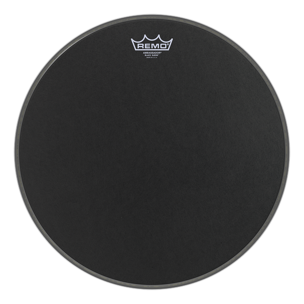 Remo 16" Ambassador Suede Black - Aron Soitin