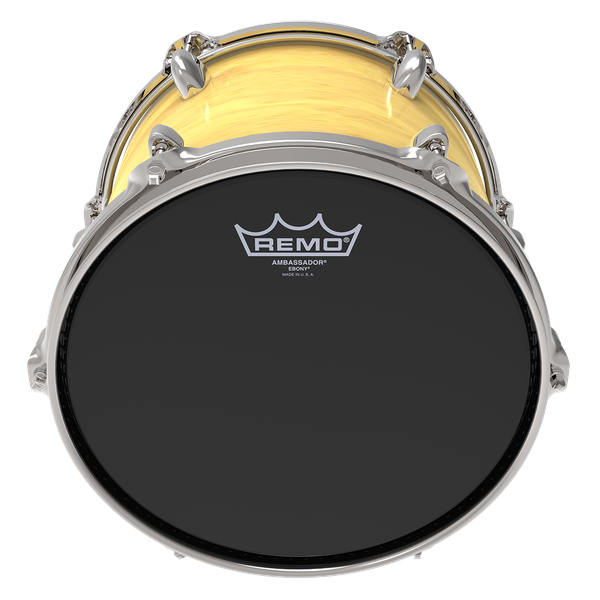 Remo 16" Ambassador Ebony - Aron Soitin