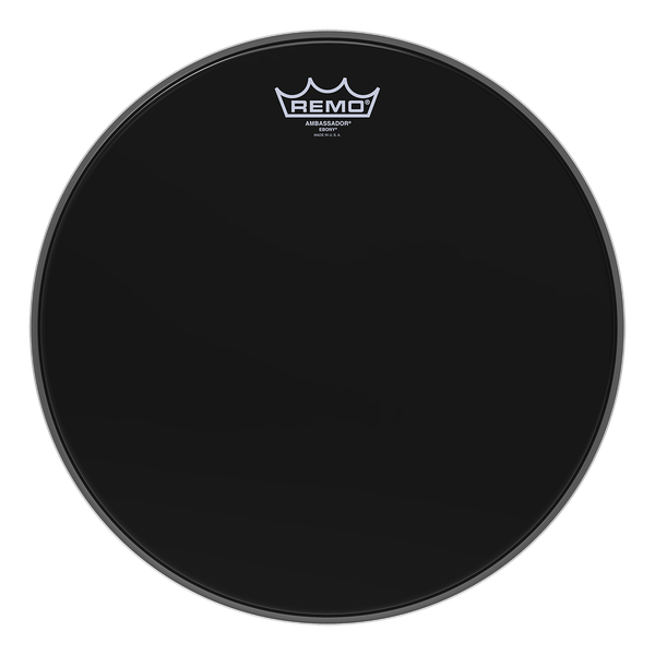 Remo 12" Ambassador Ebony - Aron Soitin