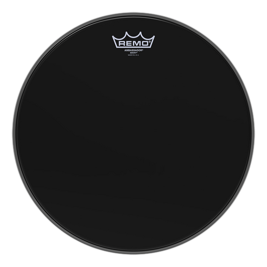 Remo 16" Ambassador Ebony - Aron Soitin