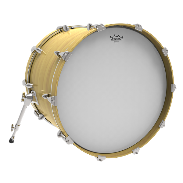 Remo 24" Ambassador Smooth White bassokalvo - Aron Soitin