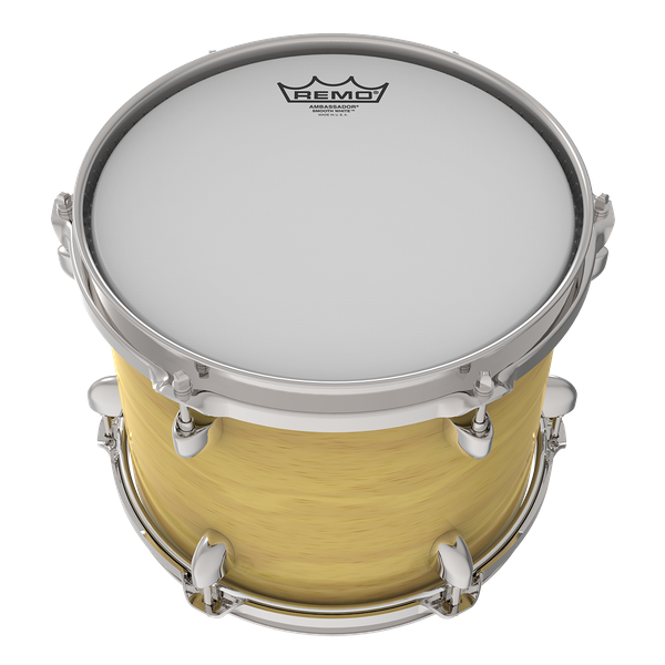 Remo 12" Ambassador Smooth White - Aron Soitin